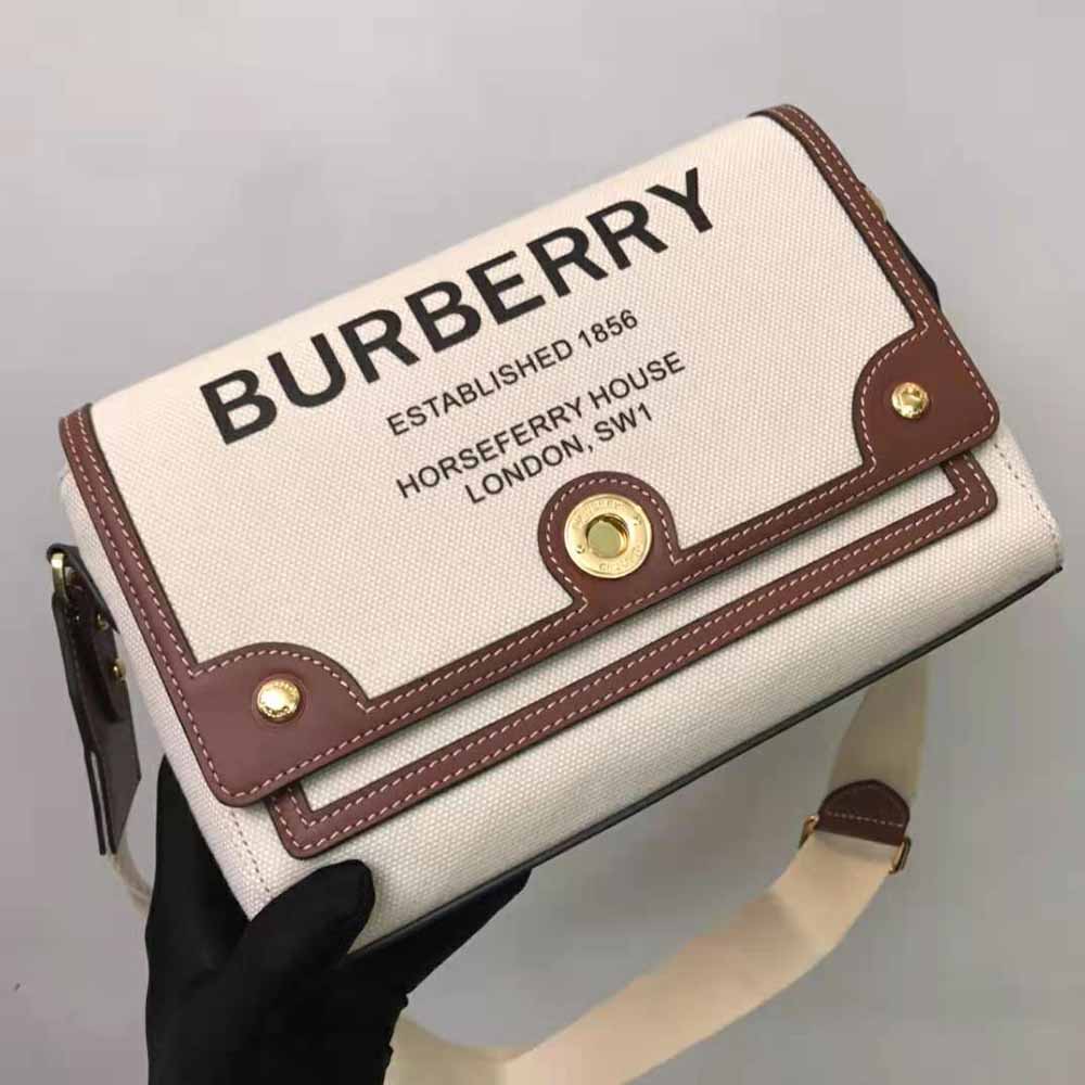 Burberry Women Horseferry Print Canvas Note Crossbody Bag - image 4
