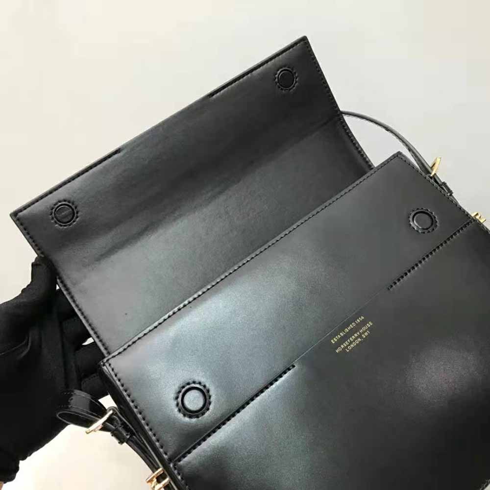 Burberry Women Large Leather Grace Bag-Black - image 8
