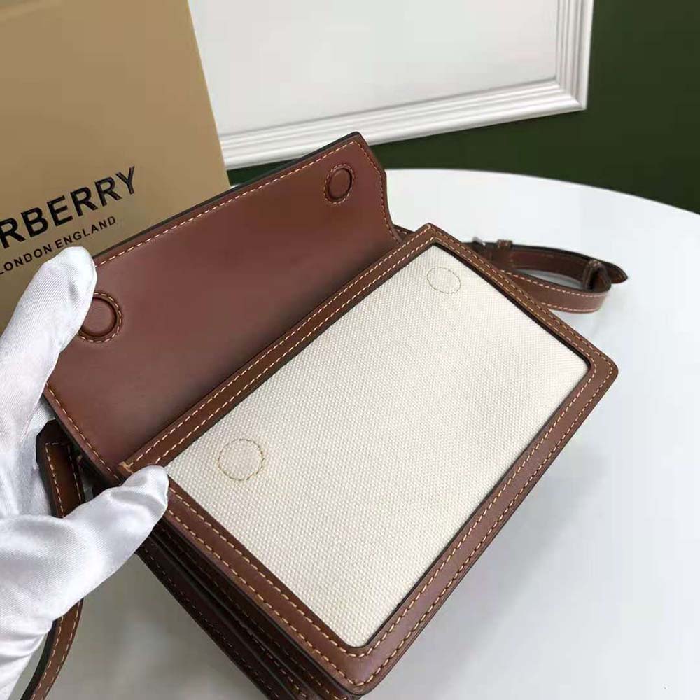 Burberry Women Mini Horseferry Print Title Bag with Pocket Detail - image 4
