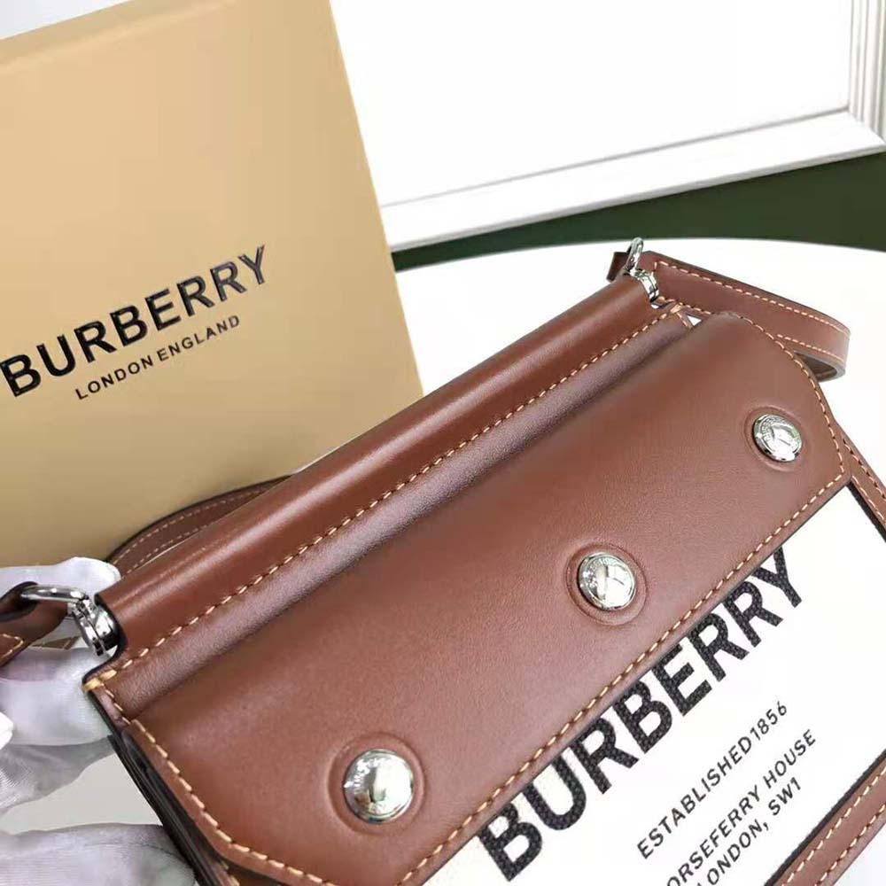 Burberry Women Mini Horseferry Print Title Bag with Pocket Detail - image 7