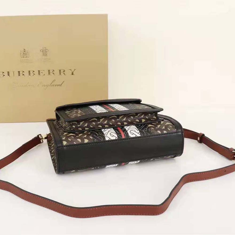 Burberry Women Mini Monogram Stripe E-canvas Pocket Bag - image 5