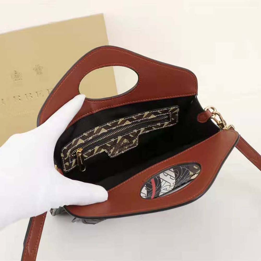 Burberry Women Mini Monogram Stripe E-canvas Pocket Bag - image 6