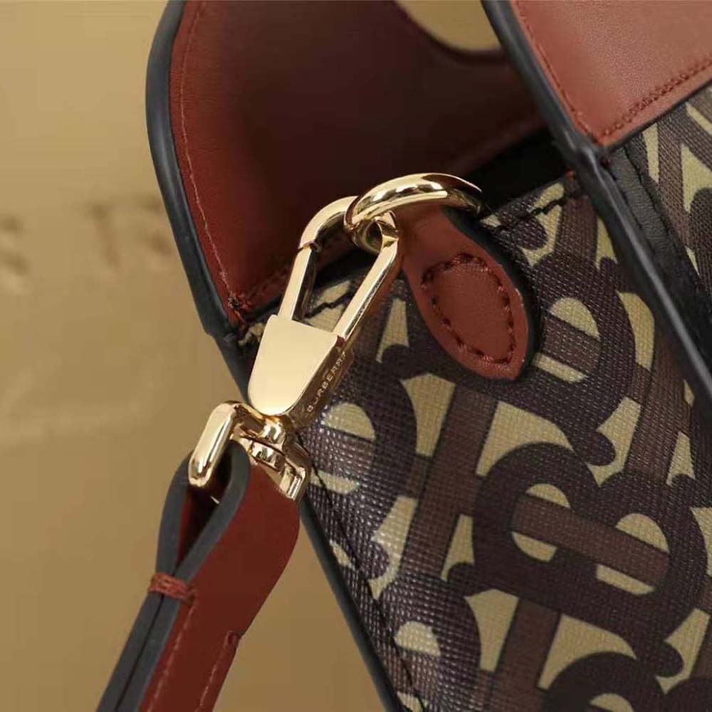Burberry Women Mini Monogram Stripe E-canvas Pocket Bag - image 8
