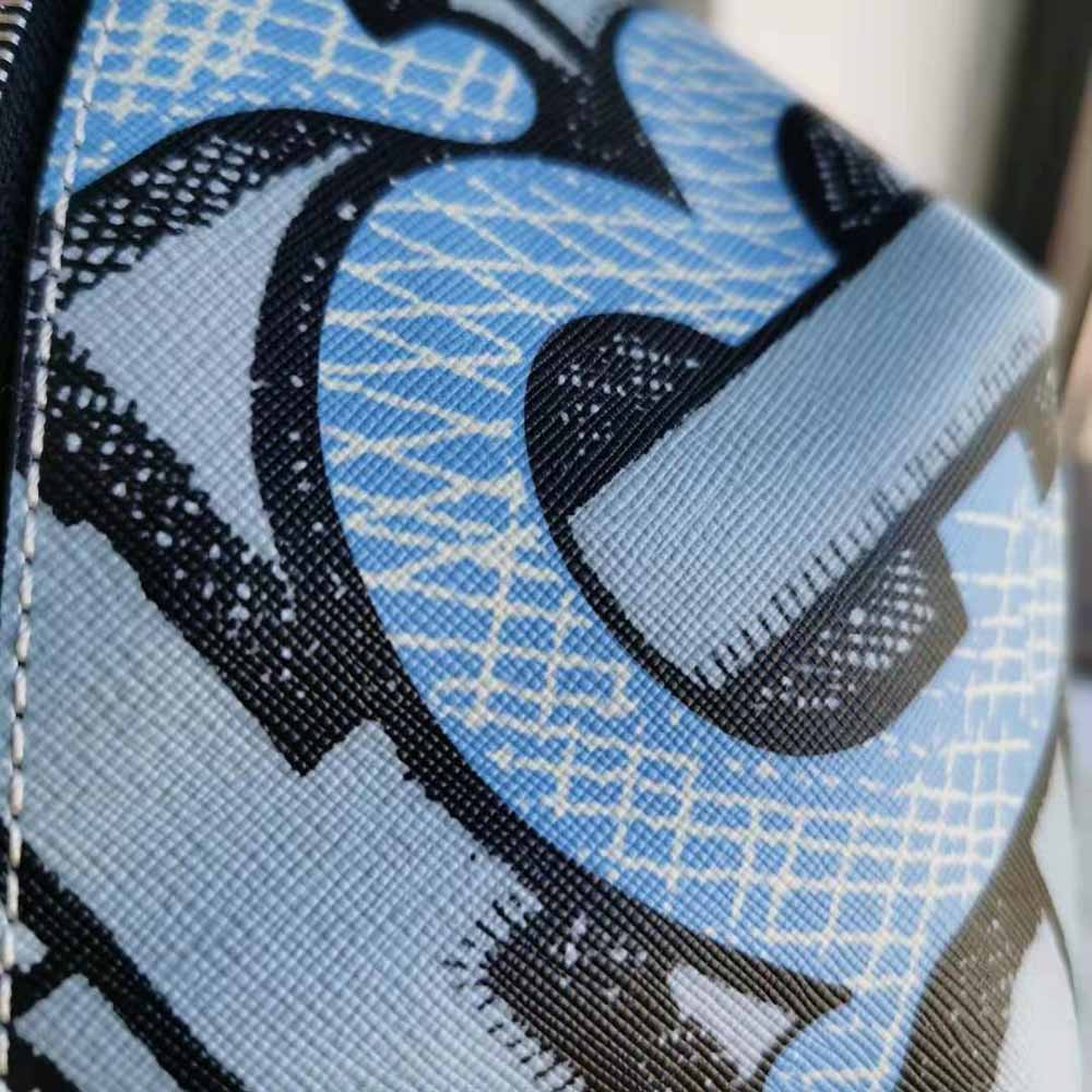 Burberry Women Monogram Print E-canvas Sonny Bum Bag-Blue - image 6