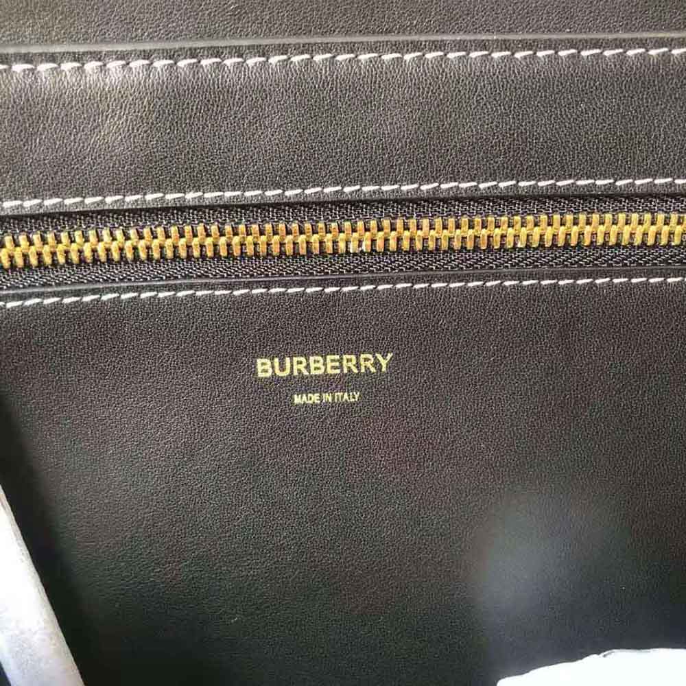 Burberry Women Monogram Print E-canvas Tote Bag-Black - image 10