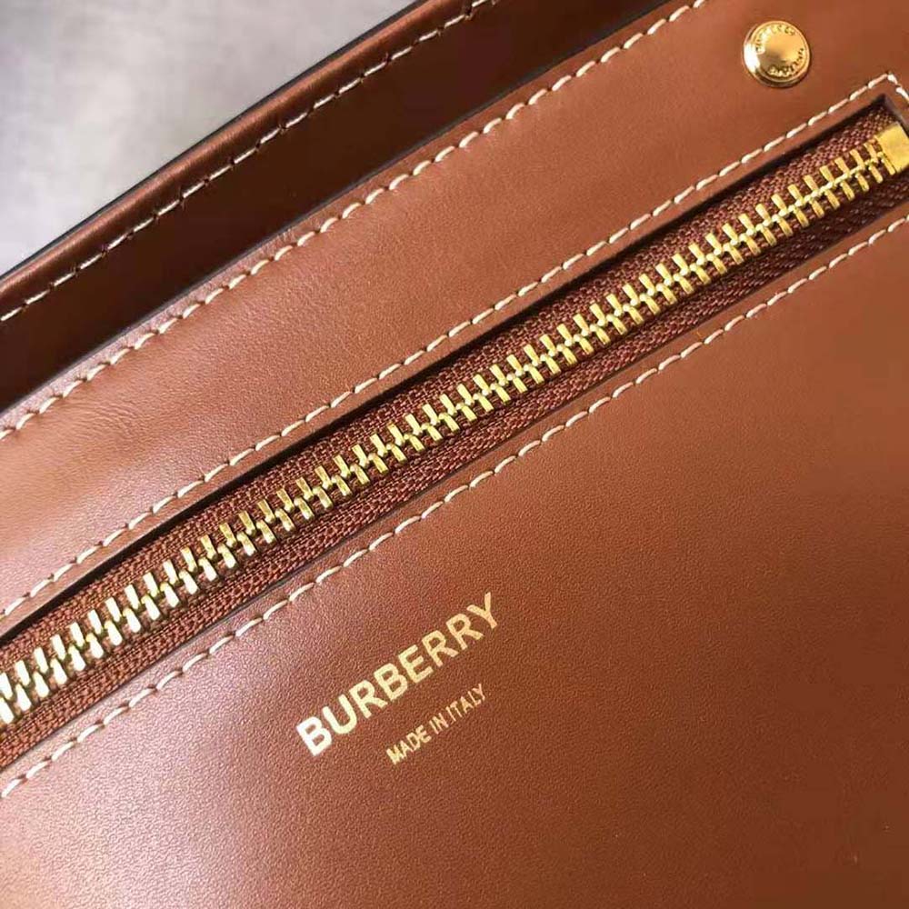 Burberry Women Monogram Print E-canvas Tote Bag-Brown - image 9
