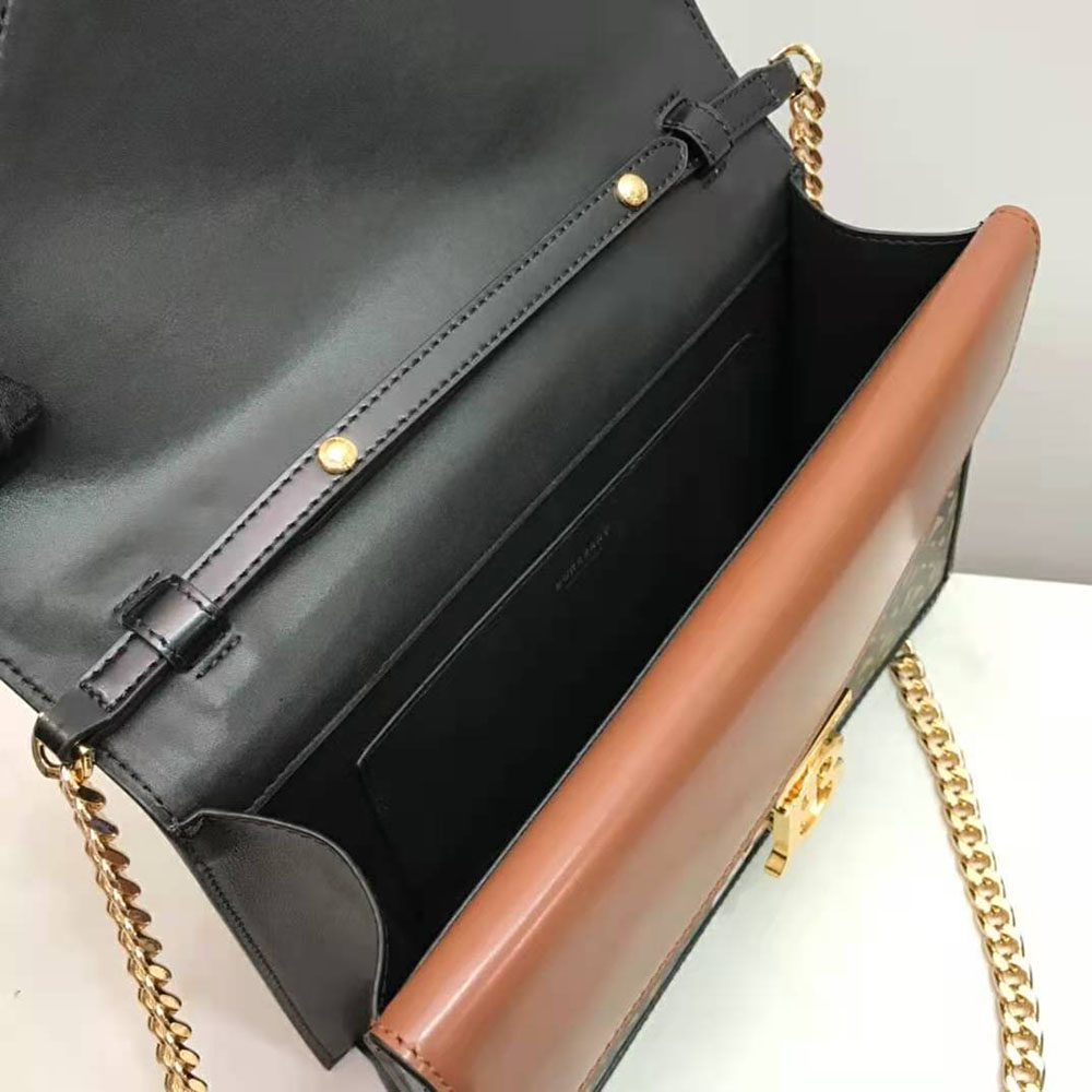 Burberry Women Small Monogram Stripe E-canvas TB Envelope Clutch - image 9