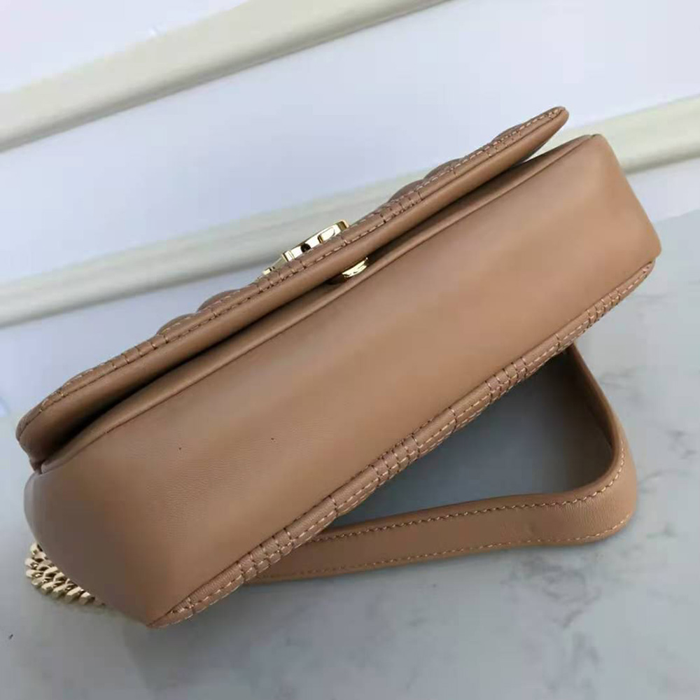 Burberry Women Small Quilted Lambskin Lola Bag-Sandy - image 6