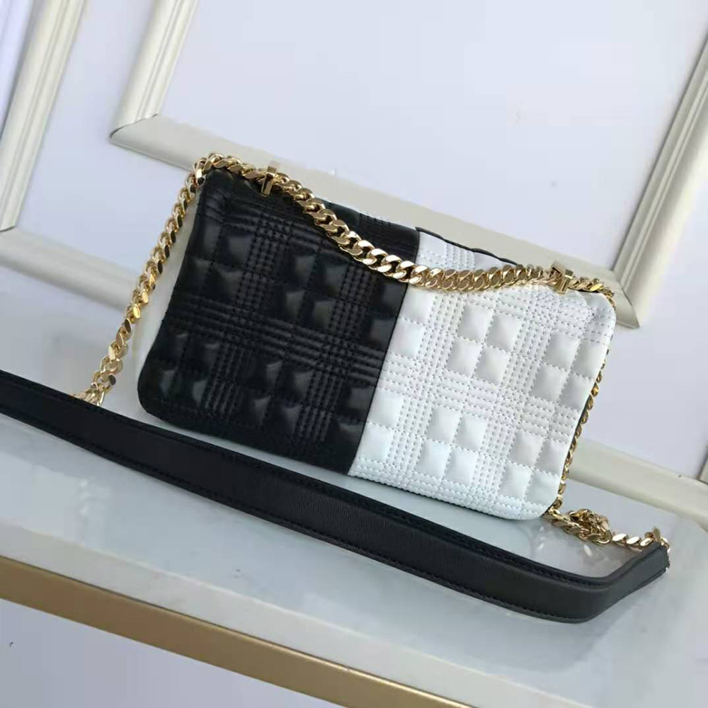 Burberry Women Small Quilted Two-tone Lambskin Lola Bag - image 4