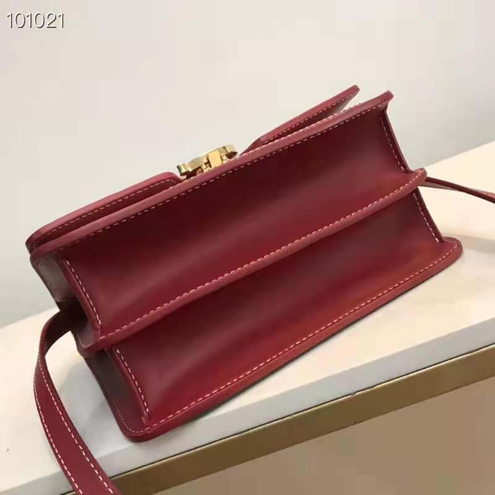 Burberry Women Small Two-tone Canvas and Leather TB Bag-Red - image 6