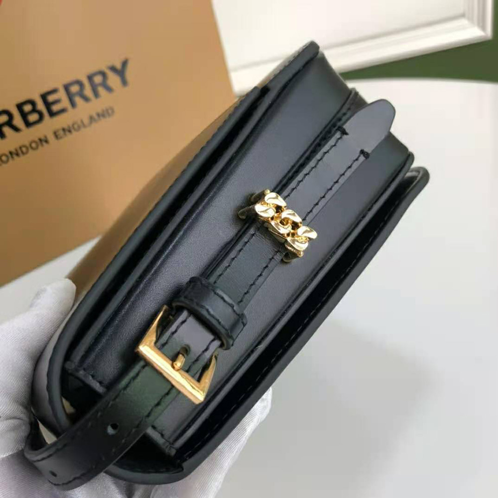 Burberry Women Small Two-tone Leather Grace Bag-Black - image 4