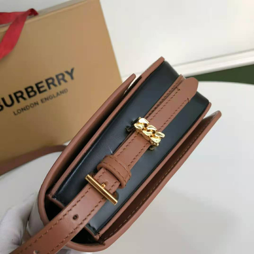 Burberry Women Small Two-tone Leather Grace Bag-Brown - image 4