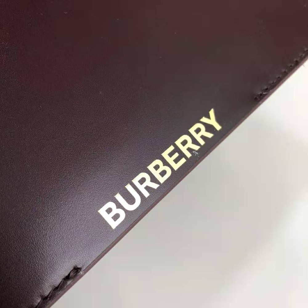 Burberry Women Small Two-tone Leather Grace Bag-Maroon - image 9