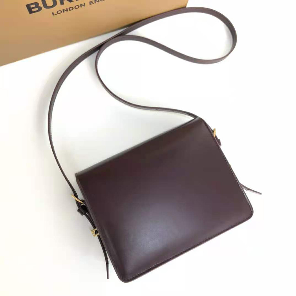 Burberry Women Small Two-tone Leather Grace Bag-Maroon - image 4