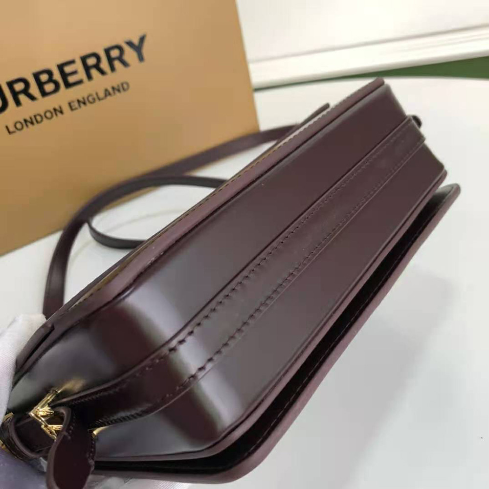 Burberry Women Small Two-tone Leather Grace Bag-Maroon - image 6