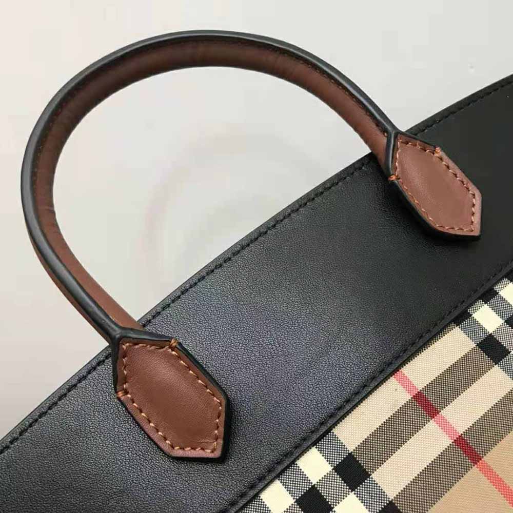 Burberry Women Small Vintage Check Society Top Handle Bag - image 7