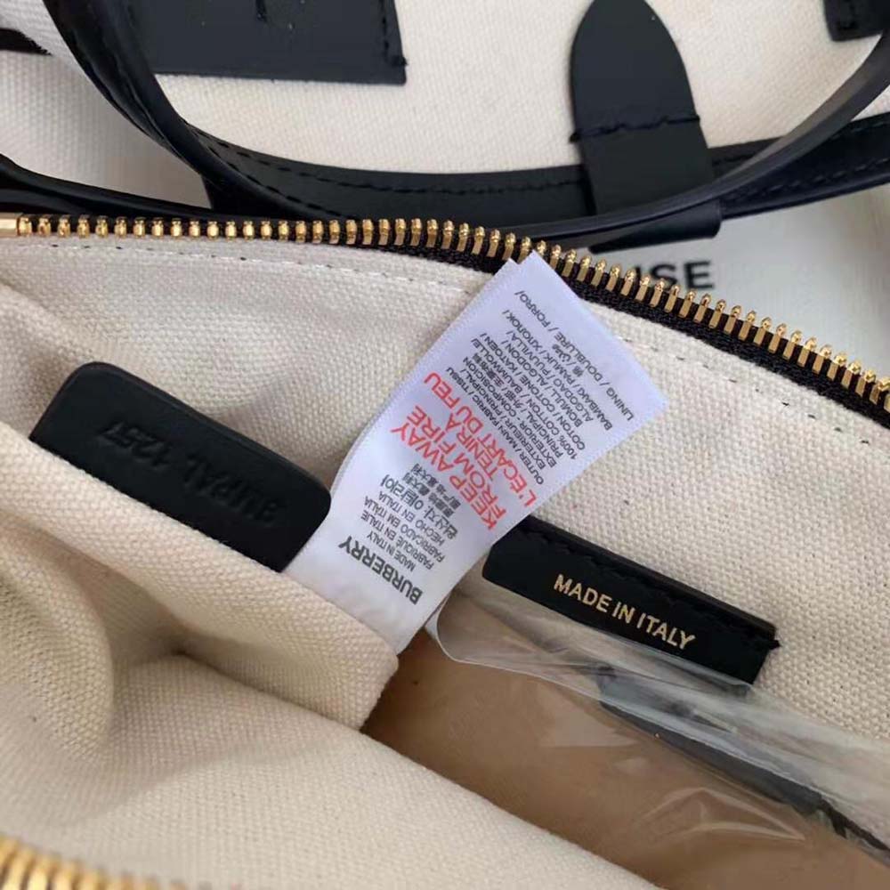Burberry Women The Medium Soft Cotton Canvas Belt Bag-White - image 10