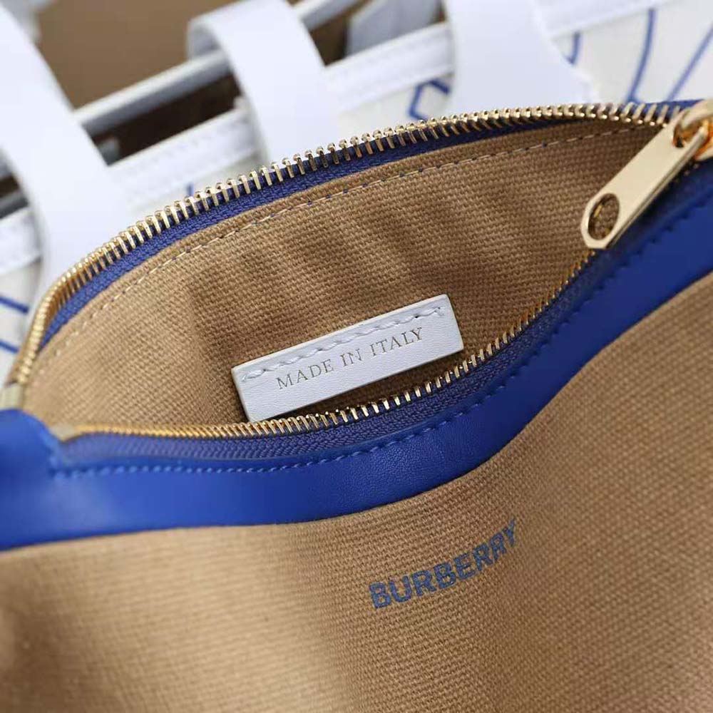 Burberry Women The Medium Soft Cotton Canvas Belt Bag-Blue - image 10