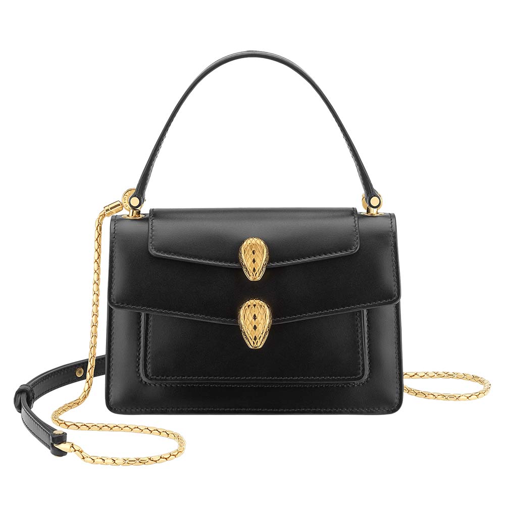 Front view of Bvlgari Women Alexander Wang X Bvlgari Belt Bag-Black