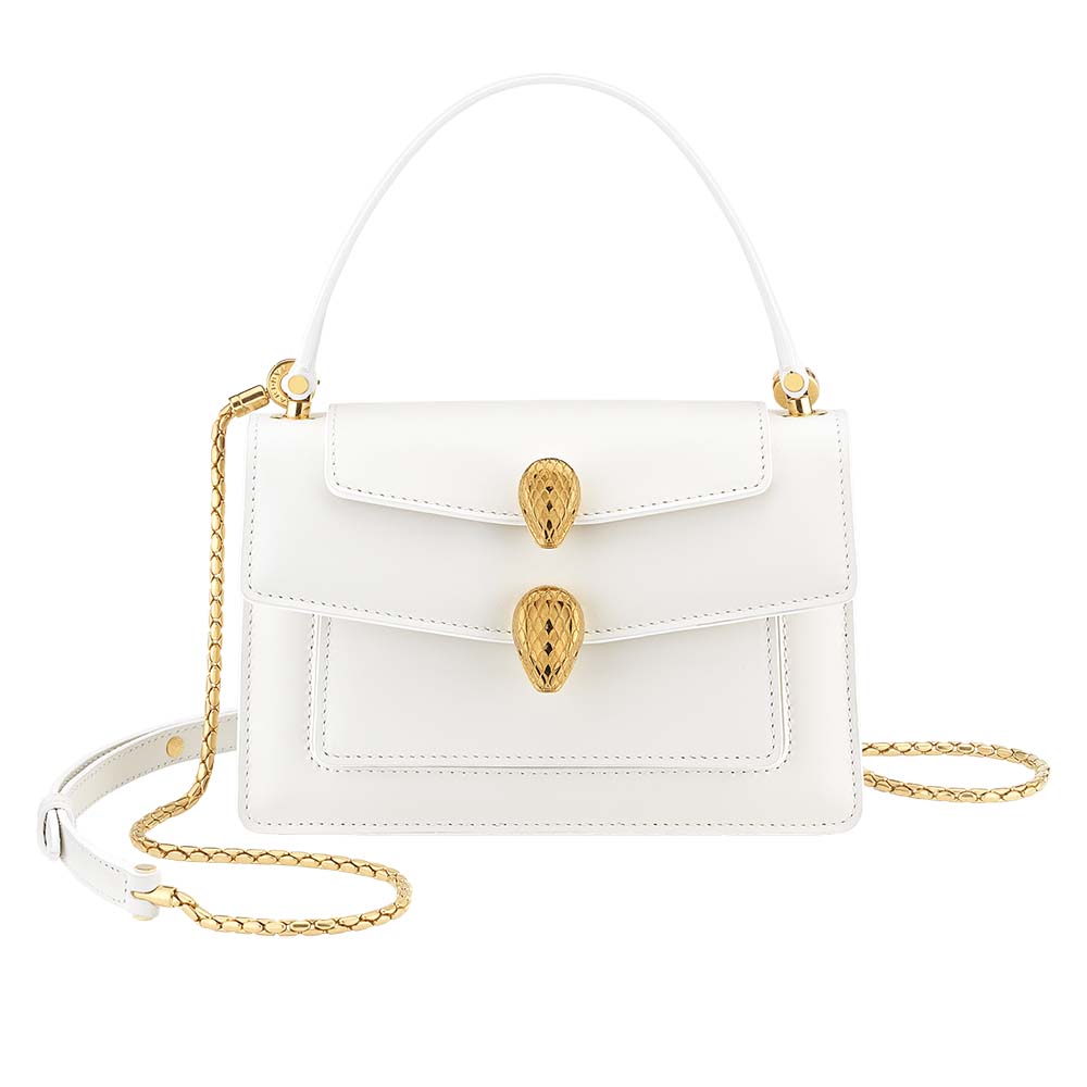Front view of Bvlgari Women Alexander Wang X Bvlgari Belt Bag-White