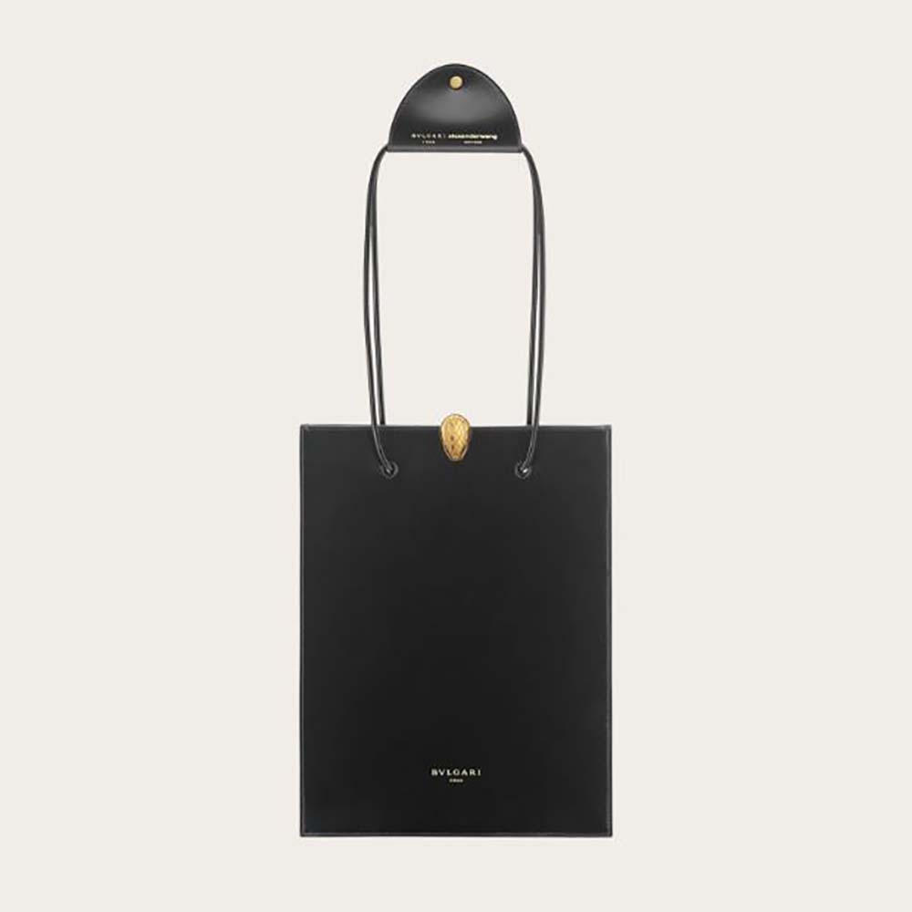 Front view of Bvlgari Women Alexander Wang X Bvlgari Tote in Calf leather-Black