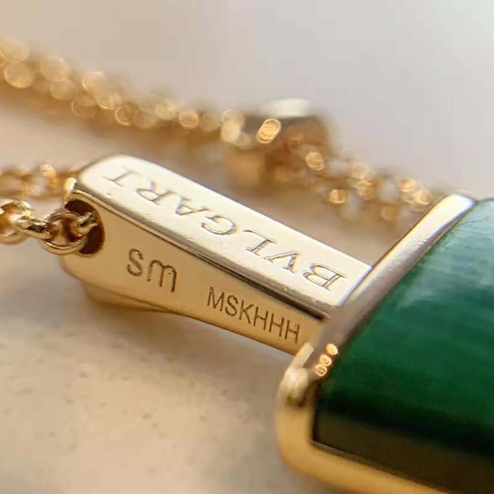 Bvlgari Women BVLGARI BVLGARI Gelati 18 KT Rose Gold Soft Bracelet-Green - image 5