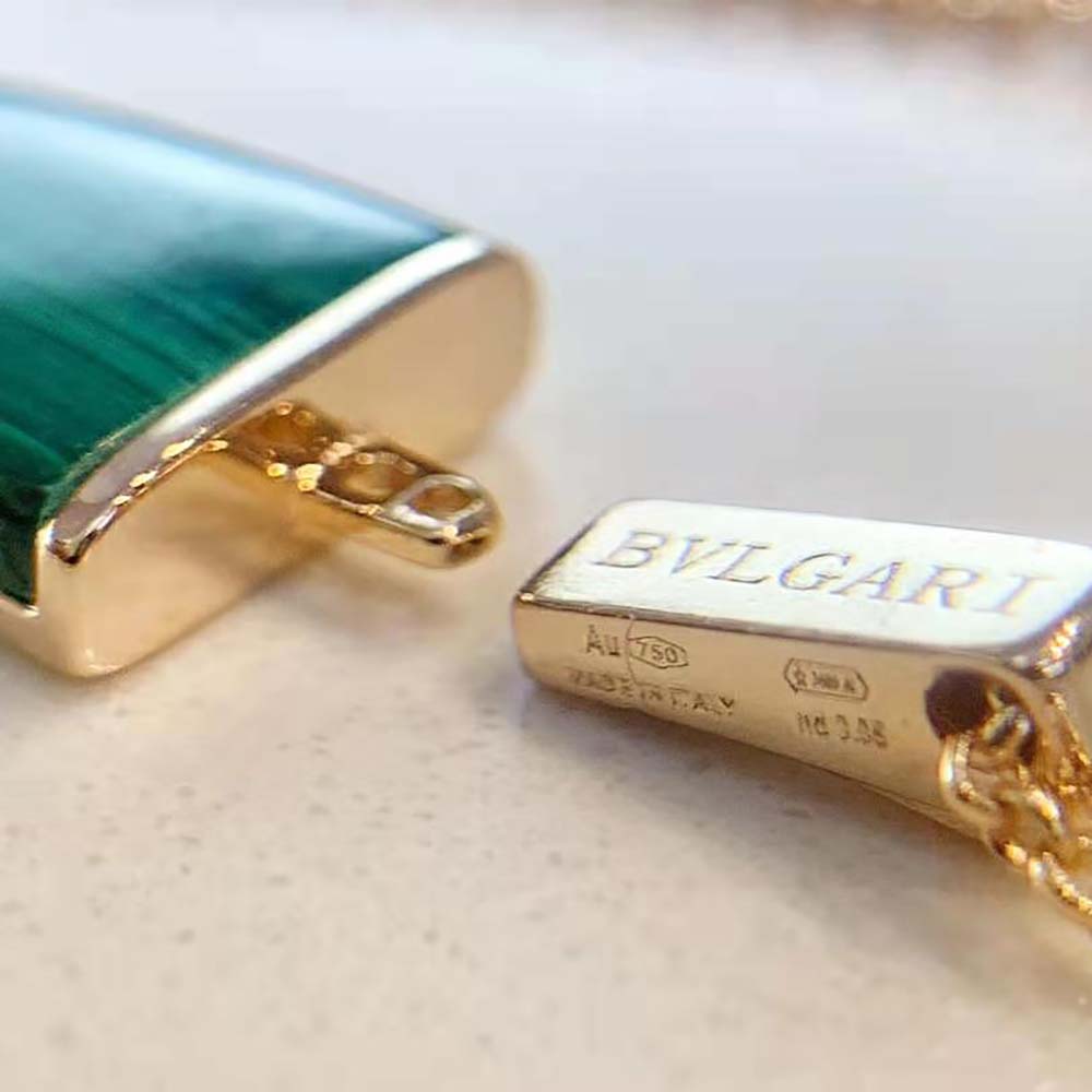 Bvlgari Women BVLGARI BVLGARI Gelati 18 KT Rose Gold Soft Bracelet-Green - image 7