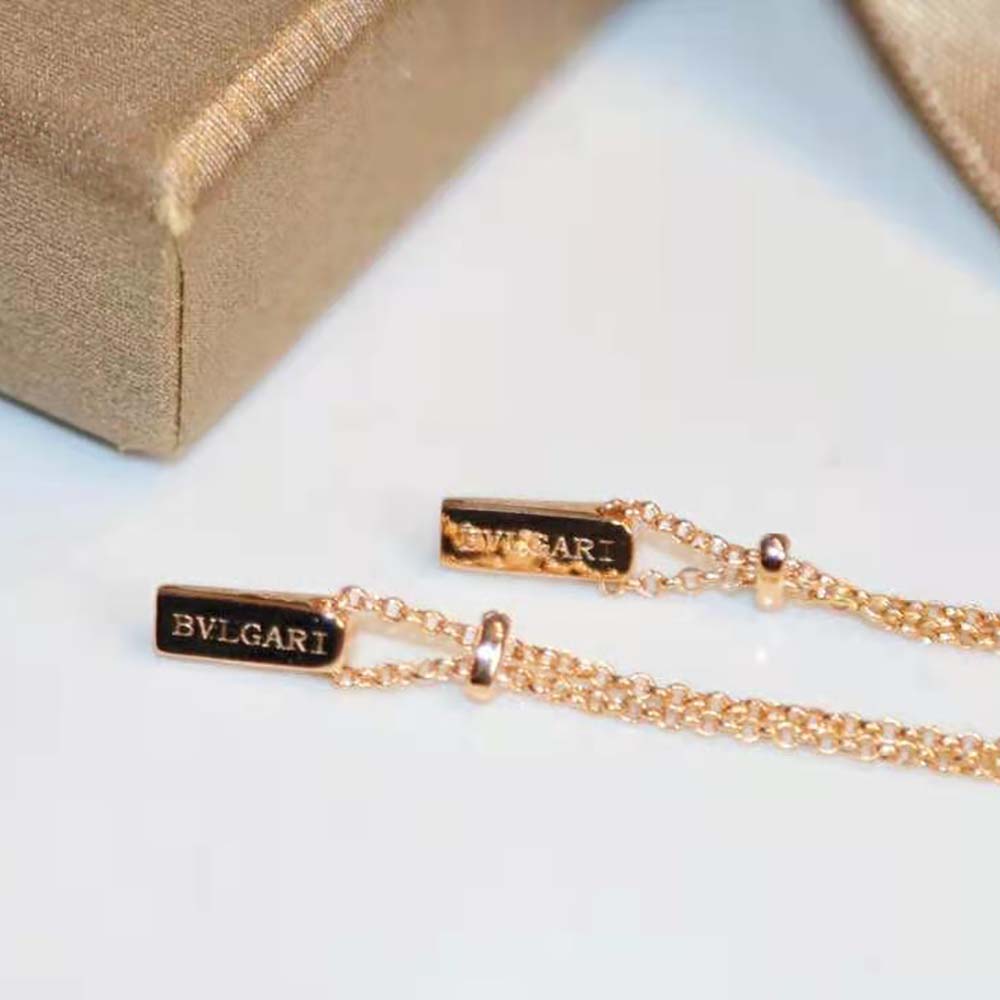 Bvlgari Women BVLGARI BVLGARI Gelati 18 KT Rose Gold Soft Bracelet-White - image 4
