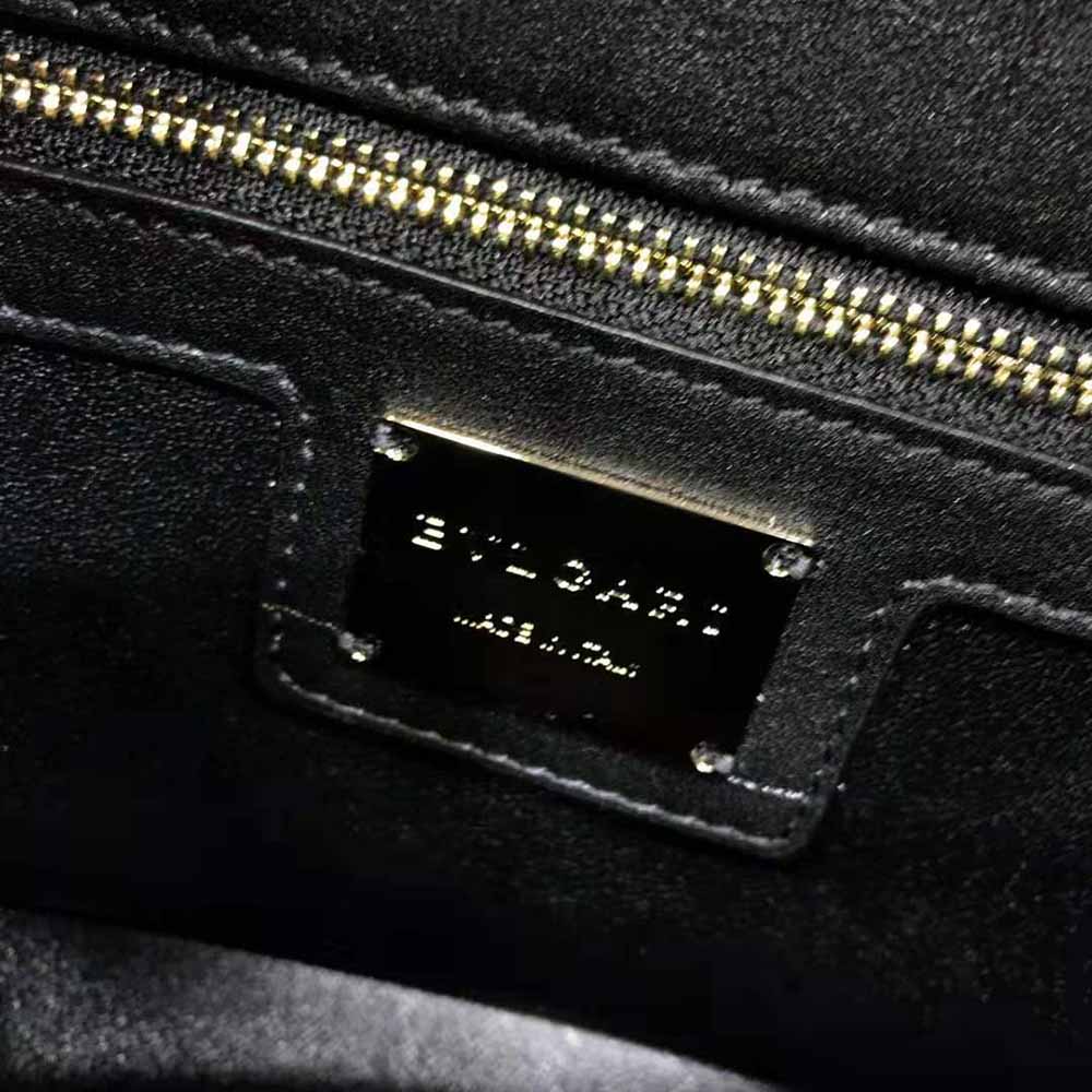Bvlgari Women Serpenti Cabochon Shoulder Bag-Black - image 10
