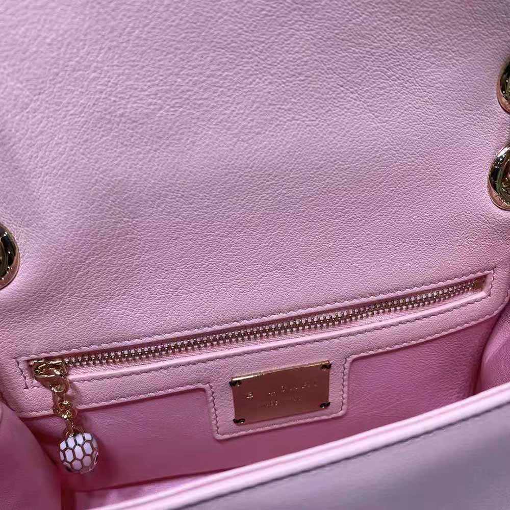 Bvlgari Women Serpenti Cabochon Shoulder Bag-Pink - image 10