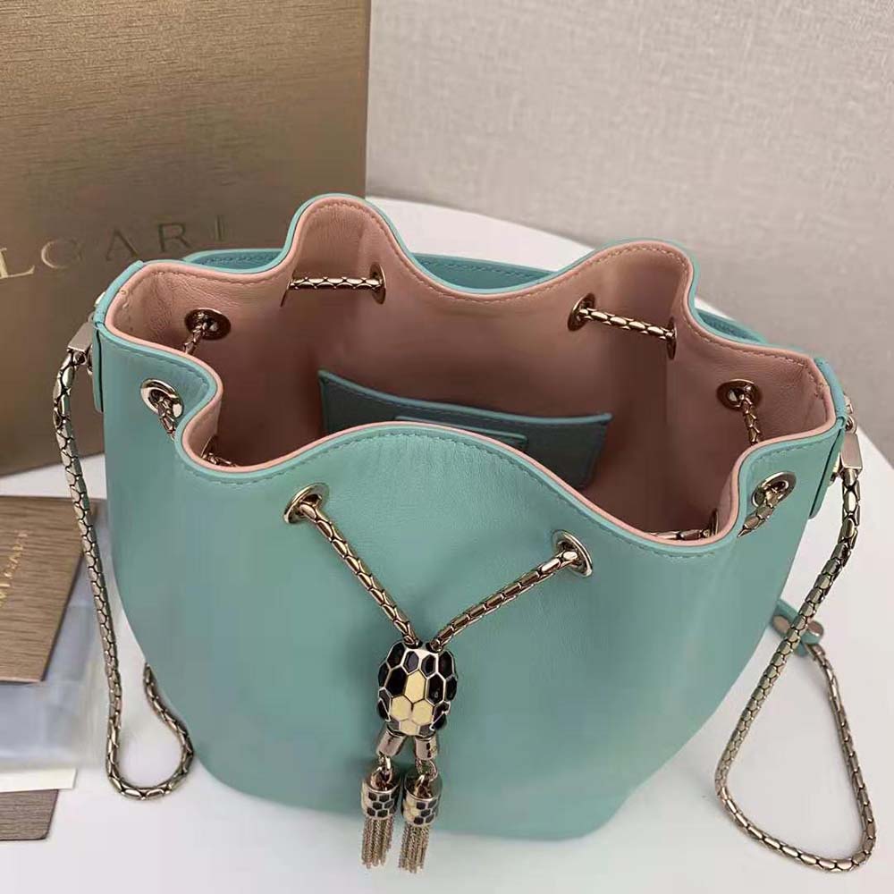 Bvlgari Women Serpenti Forever Bucket Bag-Aqua - image 6