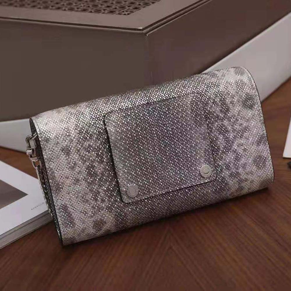 Bvlgari Women Serpenti Forever Pochette in Black Nappa Leather - image 4
