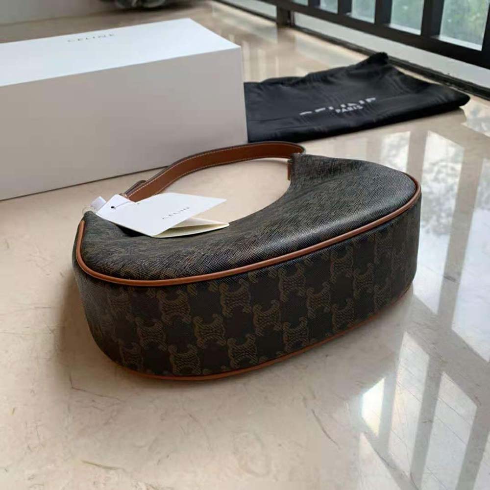 Side angle showing adjustable strap of Celine Women Ava Bag