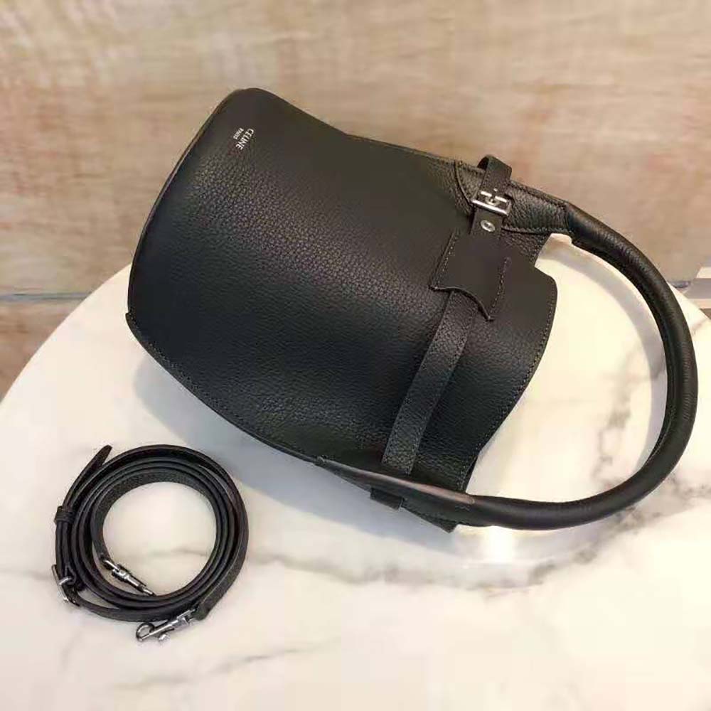 Celine Women Big Bag Nano Bucket in Supple Grained Calfskin-Black - image 8