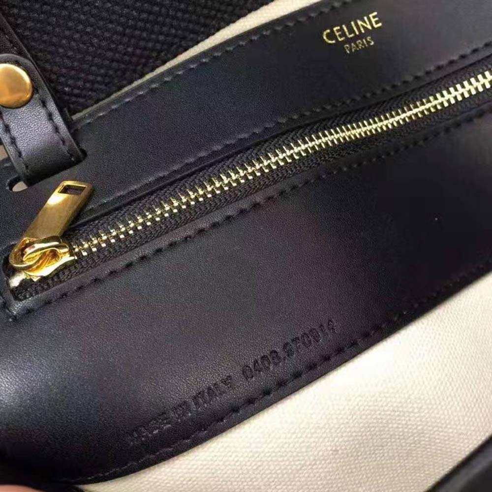 Celine Women Cabas Maillon Triomphe in Textile and Calfskin - image 10