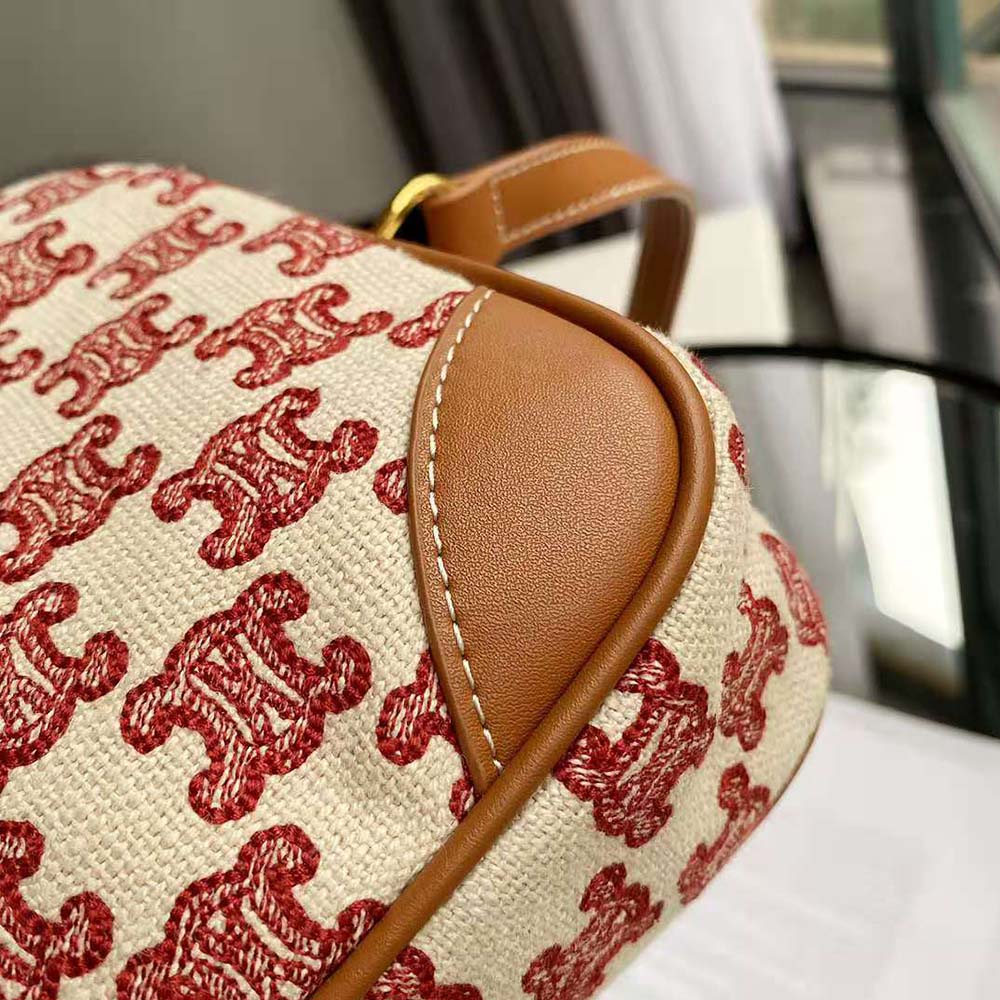 Celine Women Camera Bag in Textile with Triomphe Embroidery - image 10