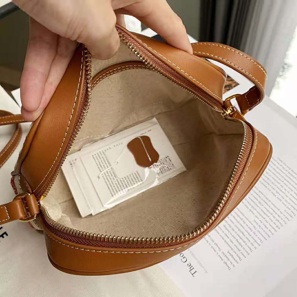 Celine Women Camera Bag in Textile with Triomphe Embroidery - image 8