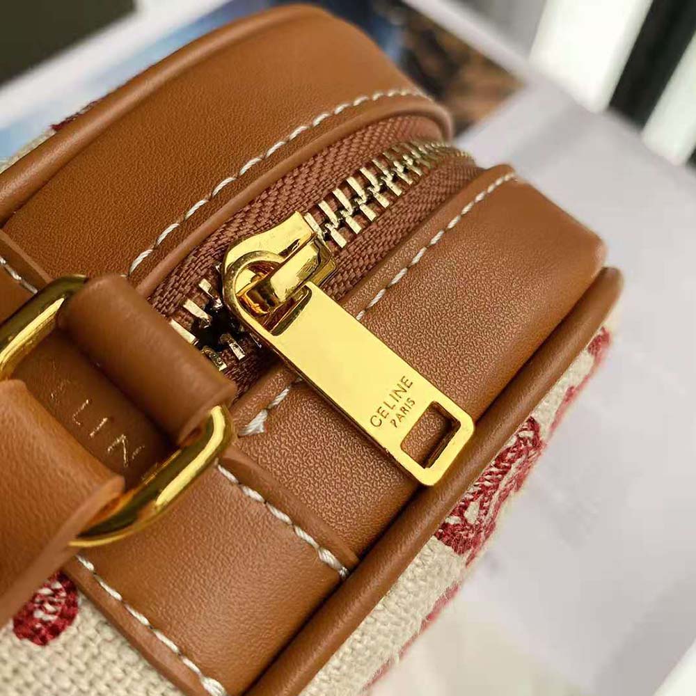 Celine Women Camera Bag in Textile with Triomphe Embroidery - image 9