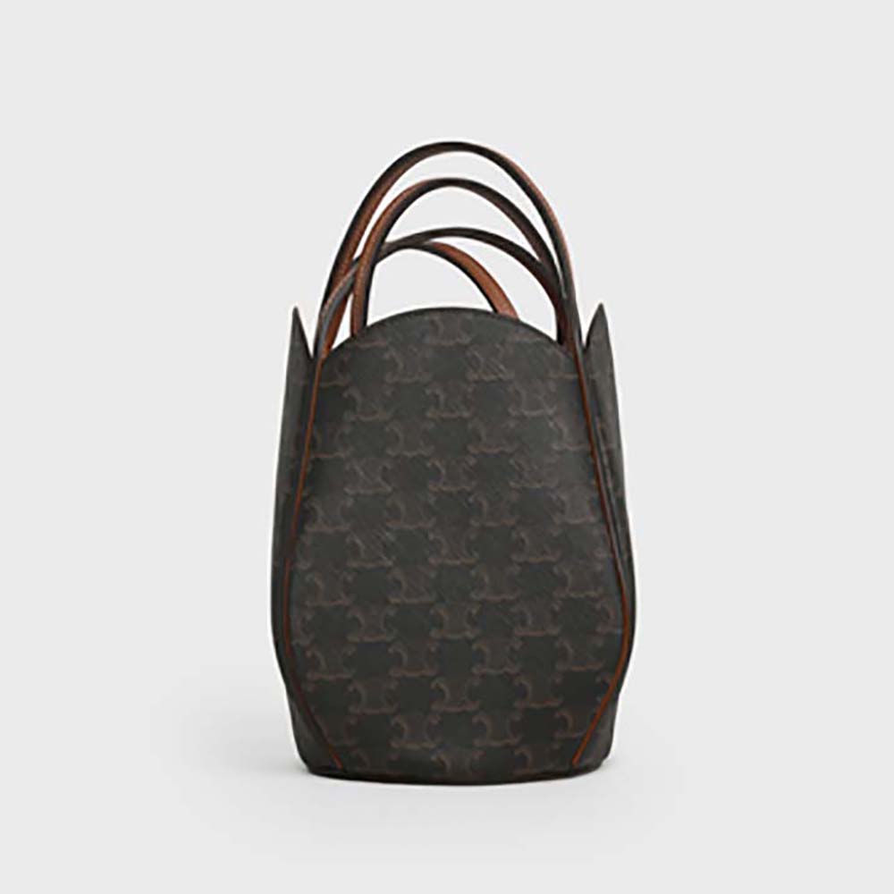 Front view of Celine Women Celine Marlou Bag in Triomphe Canvas