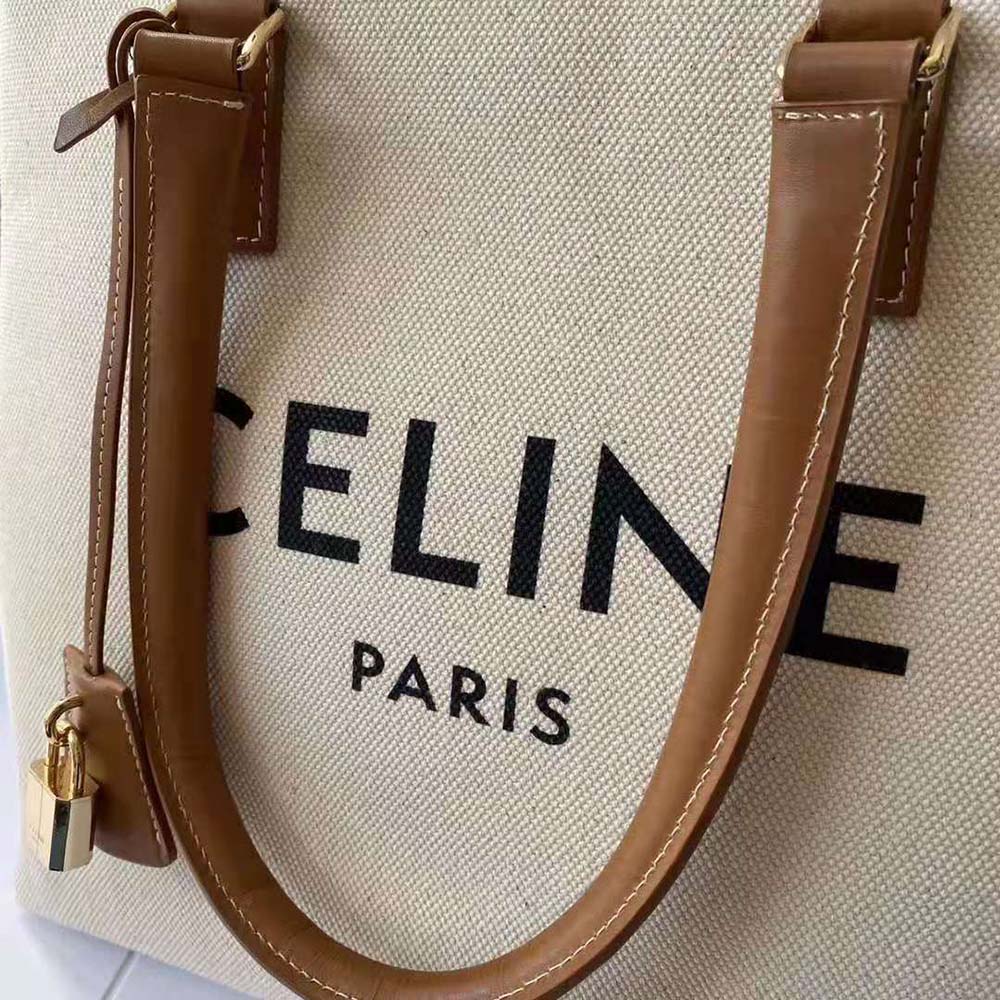 Celine Women Horizontal Cabas Celine in Canvas with Celine Print and Calfskin - image 10