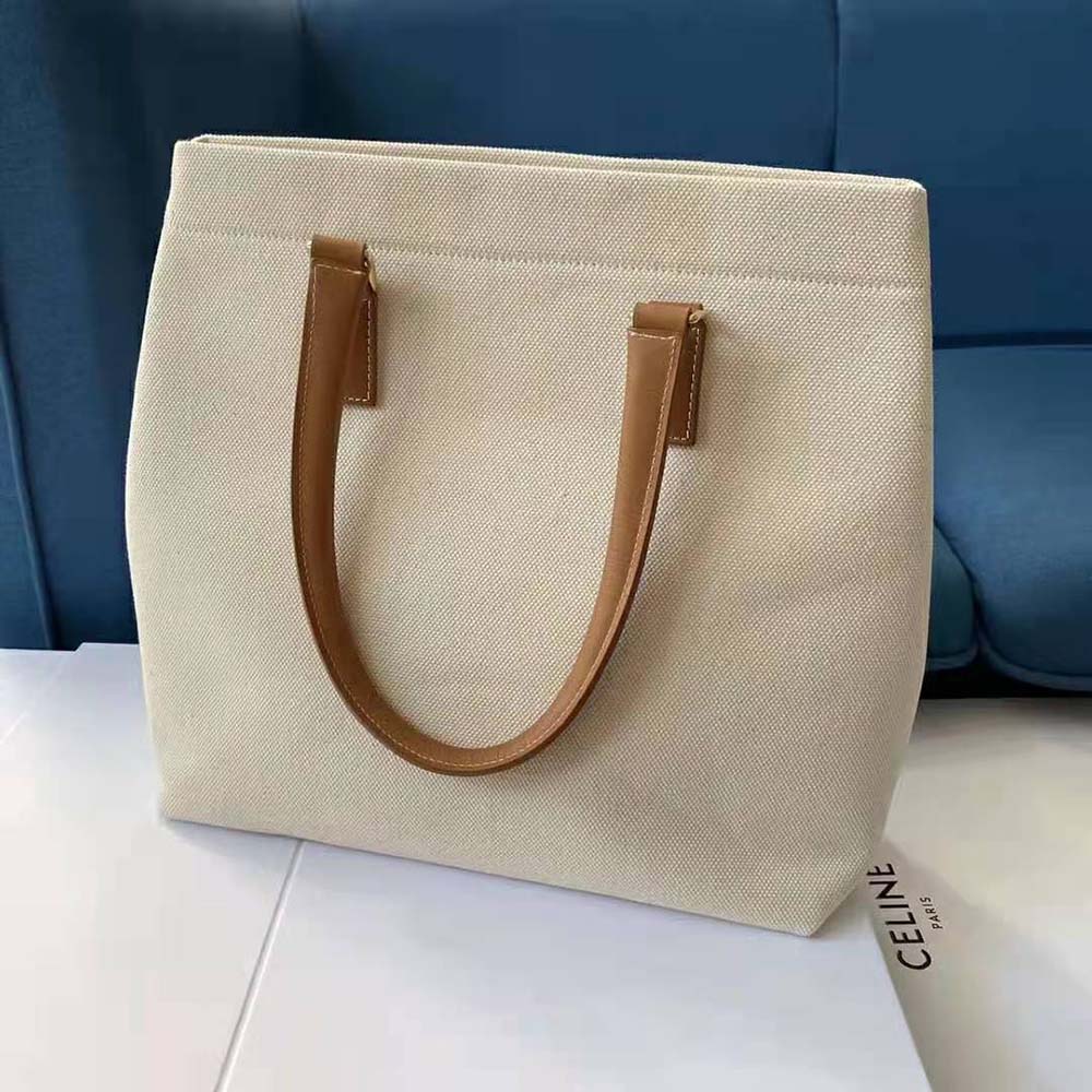 Side profile showing spacious silhouette of Celine Women Horizontal Cabas handbag