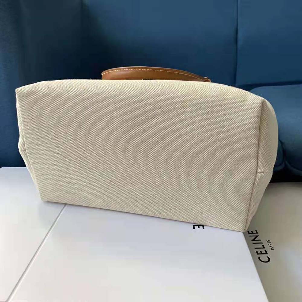 Celine Women Horizontal Cabas Celine in Canvas with Celine Print and Calfskin - image 7