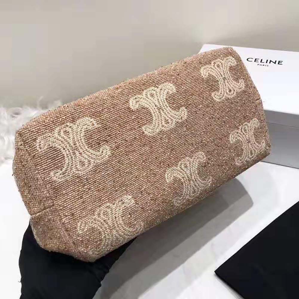 Celine Women Horizontal Cabas Celine in Triomphe Jacquard and Calfskin - image 6