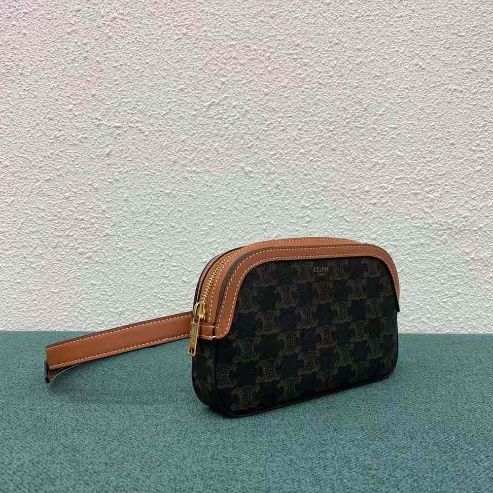 Celine Women Small Belt Bag in Triomphe Canvas - image 4