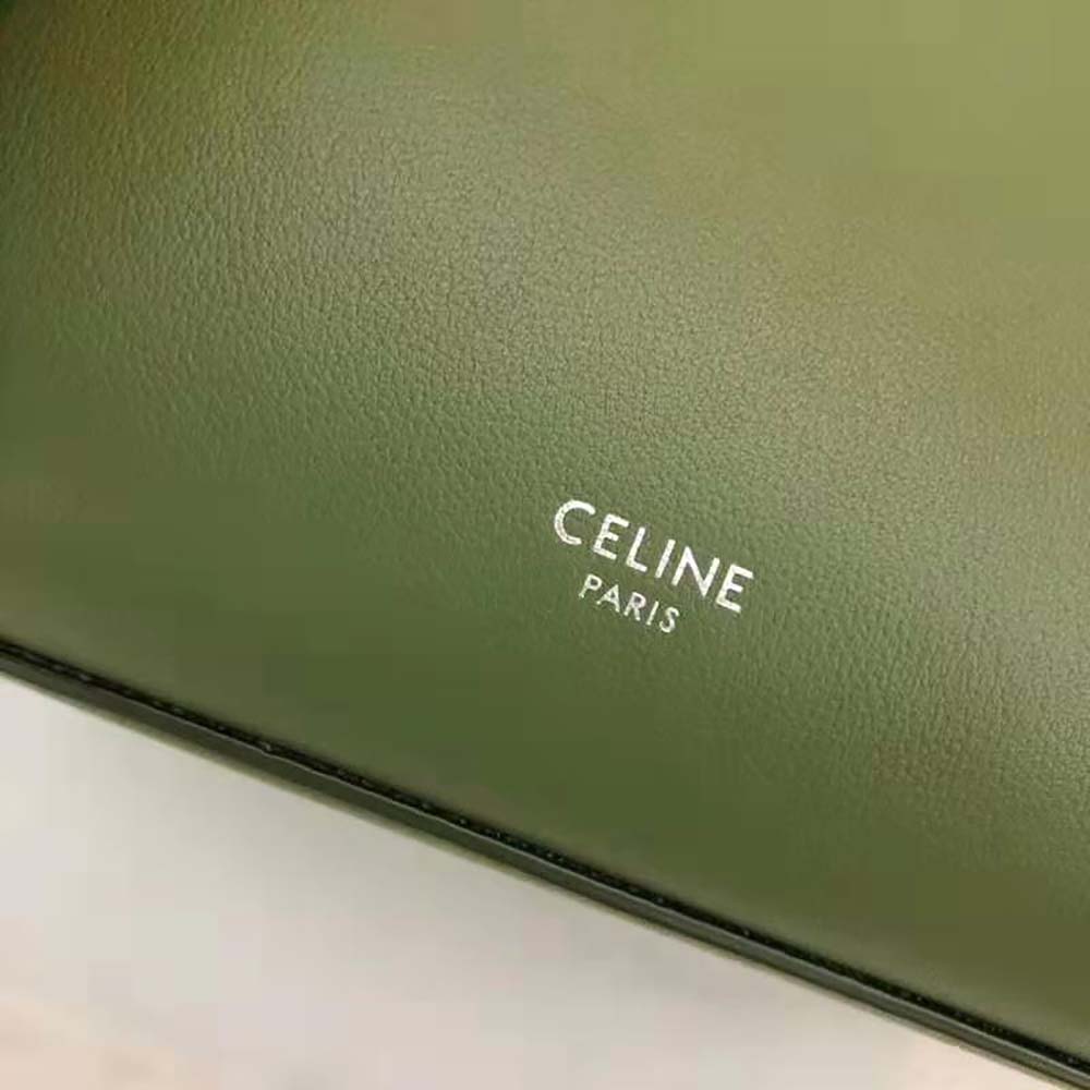 Celine Women Small Big Bag with Long Strap in Smooth Calfskin-Lime - image 7