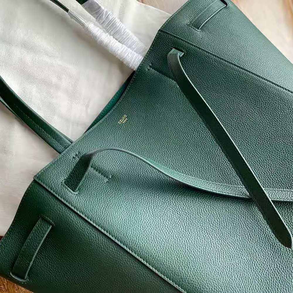 Celine Women Small Cabas Phantom in Soft Grained Calfskin-Green - image 7