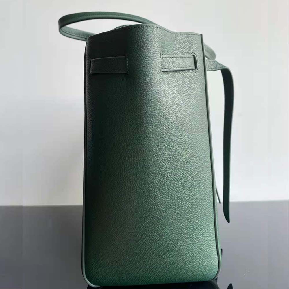 Celine Women Small Cabas Phantom in Soft Grained Calfskin-Green - image 4