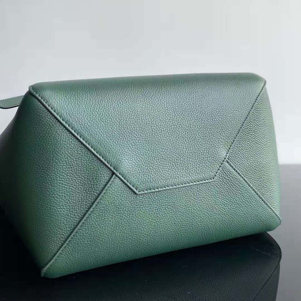 Celine Women Small Cabas Phantom in Soft Grained Calfskin-Green - image 6