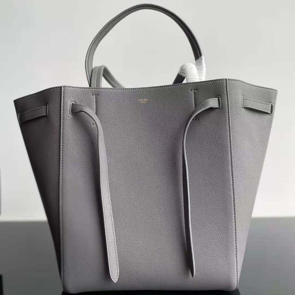 Celine Women Small Cabas Phantom in Soft Grained Calfskin-Silver - image 2