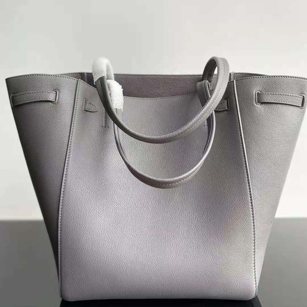 Celine Women Small Cabas Phantom in Soft Grained Calfskin-Silver - image 3